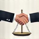 ईमानदारी का प्रतीक - हाथ मिलाते हुए